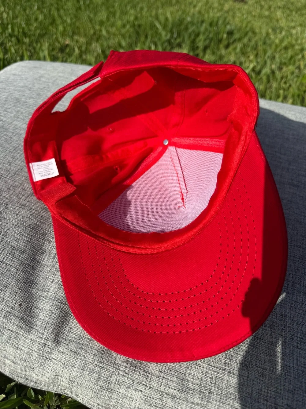 1000 Miglia Red Embroidered Logo Baseball Cap